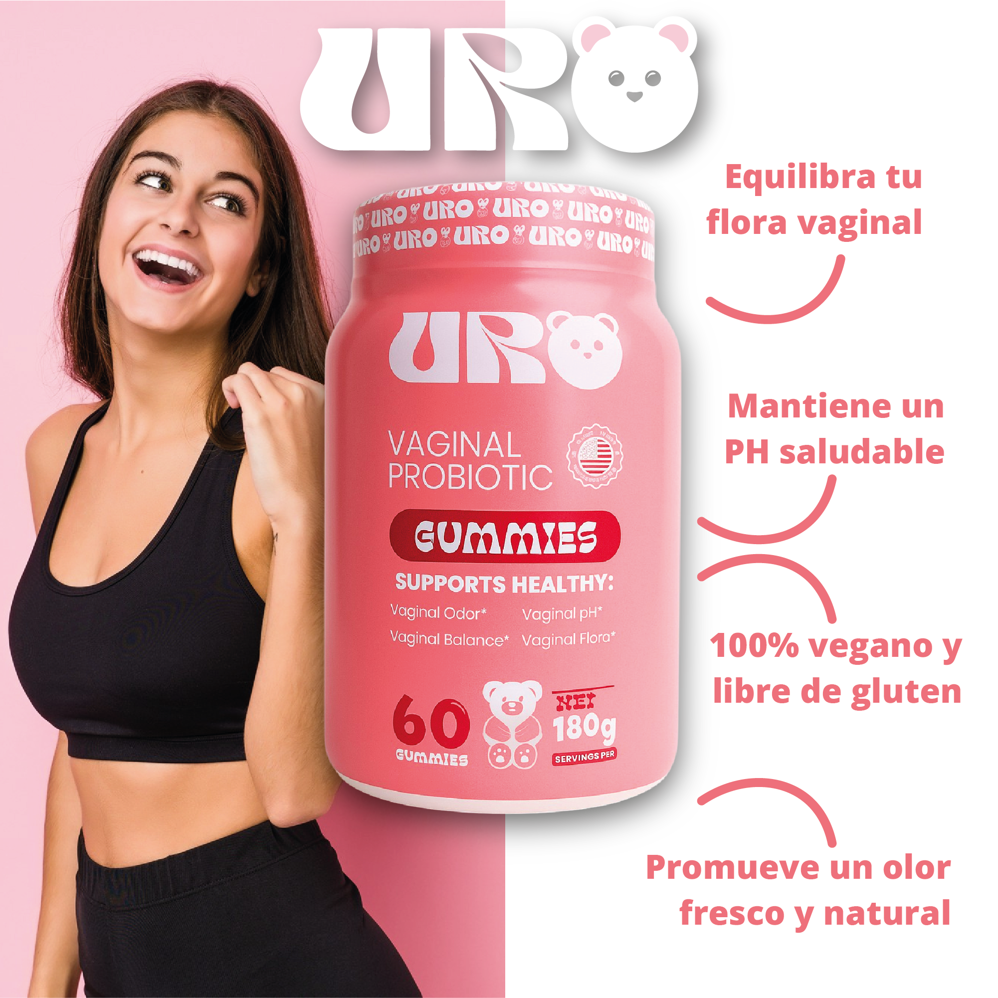 URO Capsulas + Gomitas de regalo