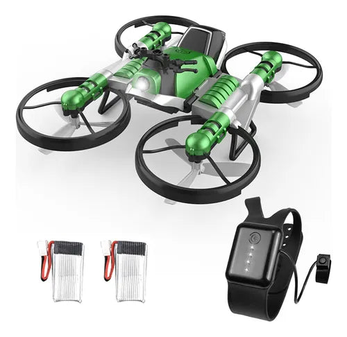 2 en 1: Drone + Moto con Cámara