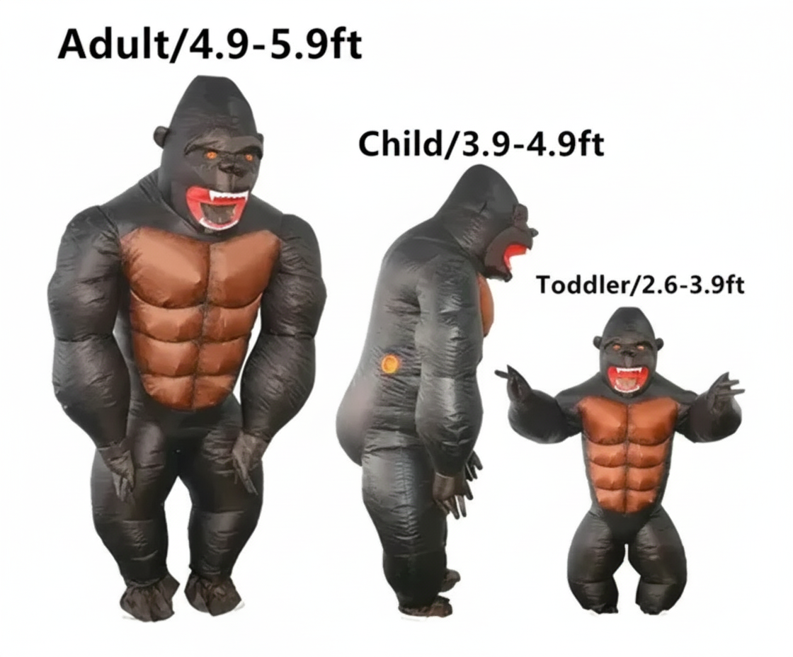 Disfraz De Gorila Inflable